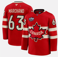 Men's Brad Marchand Jersey #63 Red 2025 4 Nations Face-Off Stitched
