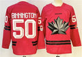 Men's Canada Hockey #50 Connor McDavid Red Stitched Jersey