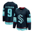 Men’s Chandler Stephenson Jersey #9 Seattle Kraken Navy All Stitched