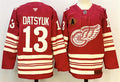 Men's Detroit Red Wings #13 Pavel Datsyuk Jersey Red 2025-26 With A Patch Centennial Premium Stitched