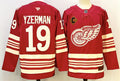 Men's Detroit Red Wings #19 Steve Yzerman Jersey Red 2025-26 With C Patch Centennial Premium Stitched
