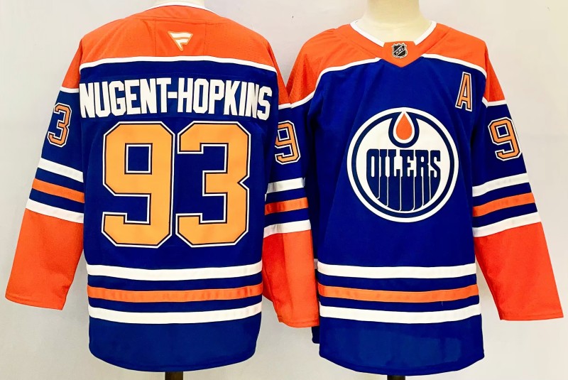 Edmonton Oilers #93 Ryan Nugent-Hopkins Jersey 2025 Premium Stitched