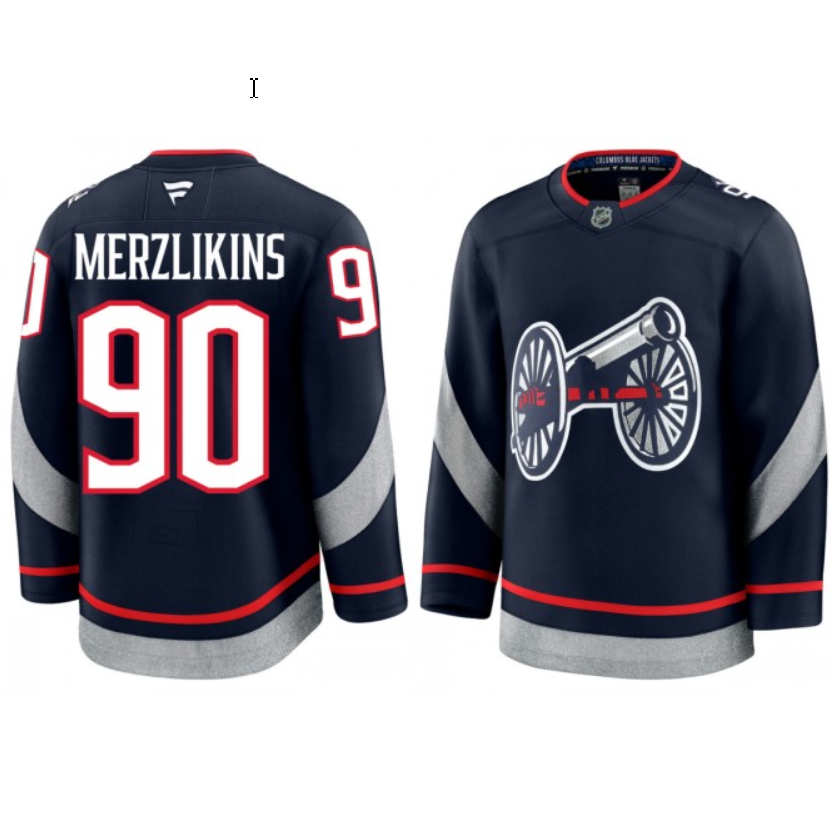 Elvis Merzlikins Jersey #90 Columbus Blue Jackets 2025 Stadium Series