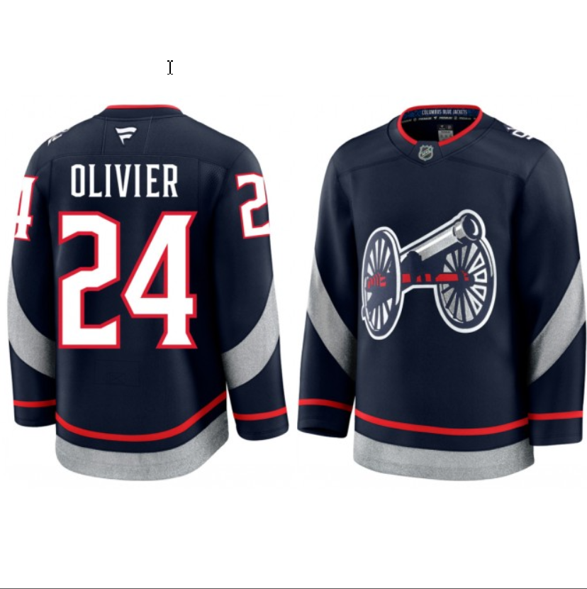 Mathieu Olivier Jersey #24 Columbus Blue Jackets 2025 Stadium Series