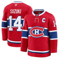 Montreal Canadiens #14 Nick Suzuki Home Premium Jersey 2025 Premium Stitched
