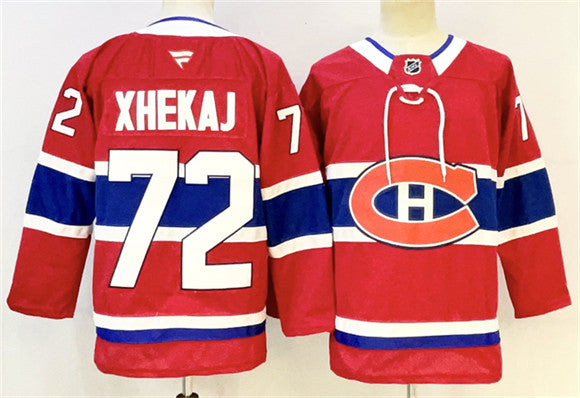 Men's Montreal Canadiens #72 Arber Xhekaj Jersey Red 2024-25 Stitched