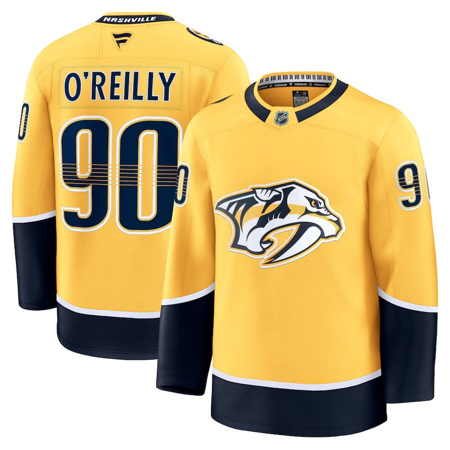 Nashville Predators #90 Ryan O'Reilly Home Premium Jersey 2025 Premium Stitched