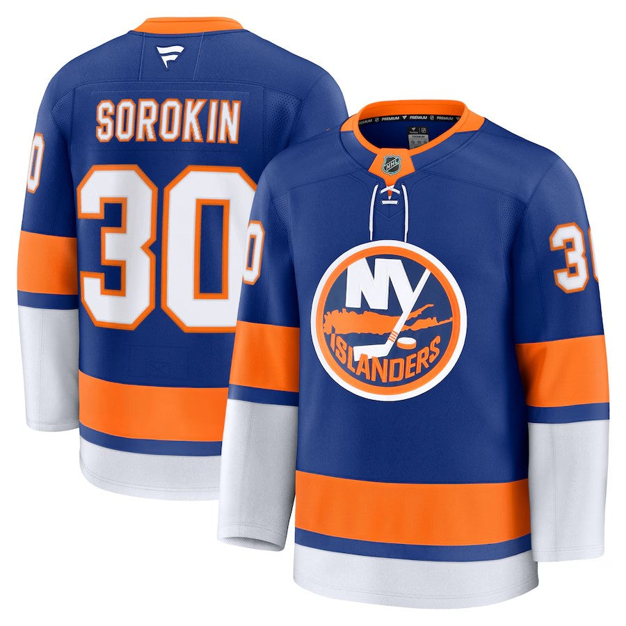 New York Islanders #30 Ilya Sorokin Home Premium Jersey 2025 Premium Stitched