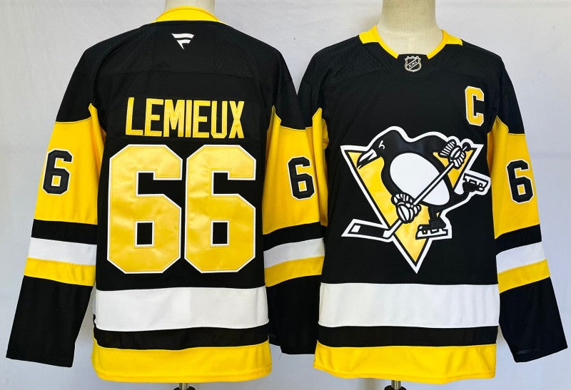 Pittsburgh Penguins #66 Mario Lemieux Jersey 2025 Premium Stitched