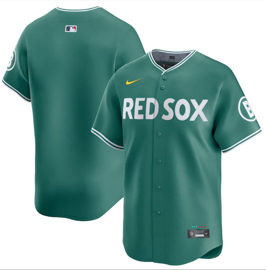 Men's Red Sox No Name Green 2025 City Connect Limited Jersey