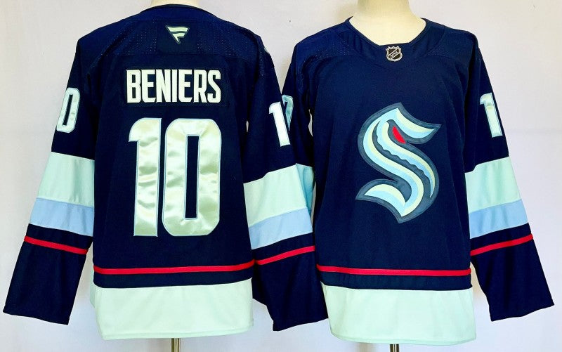 Seattle Kraken #10 Matty Beniers Jersey 2025 Premium Stitched