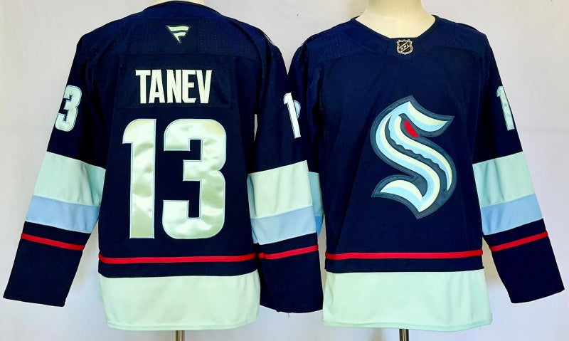 Men's Seattle Kraken #13 Brandon Tanev Jersey 2025 Premium Stitched