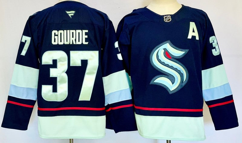 Seattle Kraken #37 Yanni Gourde Jersey 2025 Premium Stitched