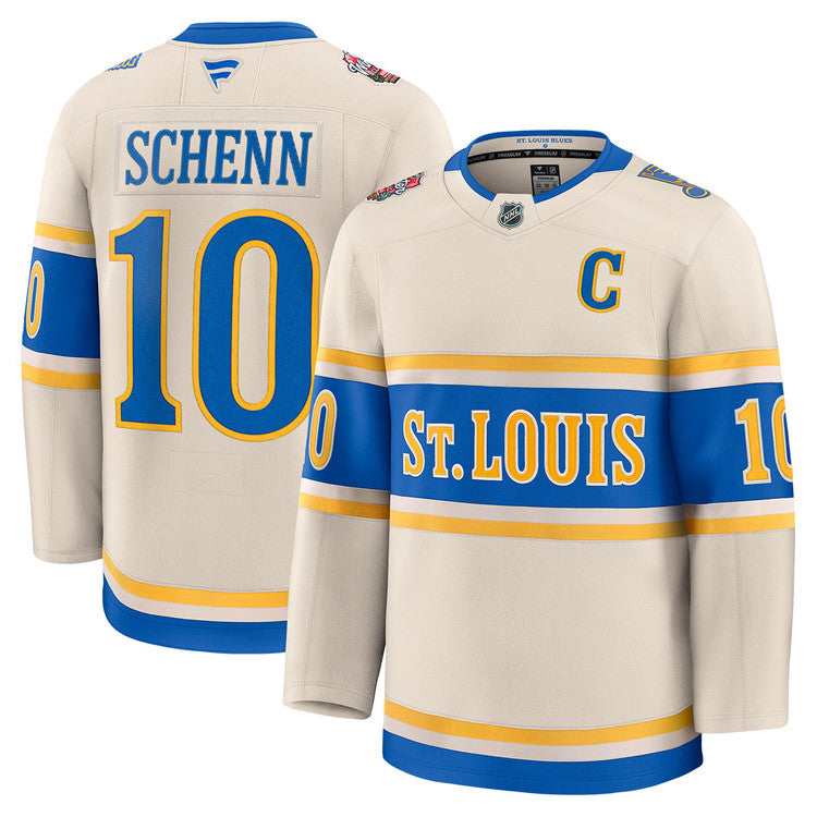 St. Louis Blues #10 Brayden Schenn 2025 Winter Classic Jersey 2025 Premium Stitched