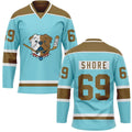 Men's TronX Blueberry Bulldogs Blue Shore 69 Series Senior Fan Hockey Jerseys