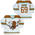 Men's TronX Bulldogs White Shore 69 TV Series Hockey Jerseys