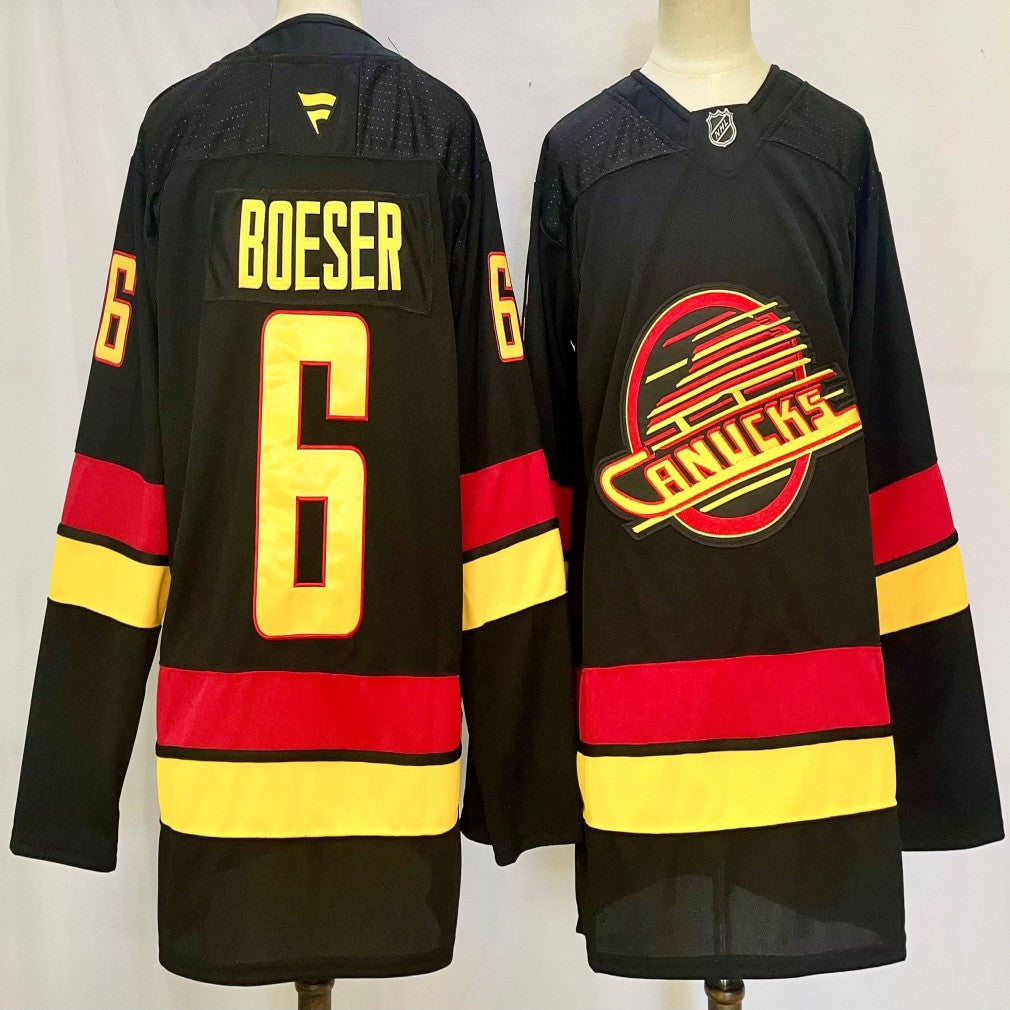 Vancouver Canucks #6 Brock Boeser Jersey 2025 Premium Stitched