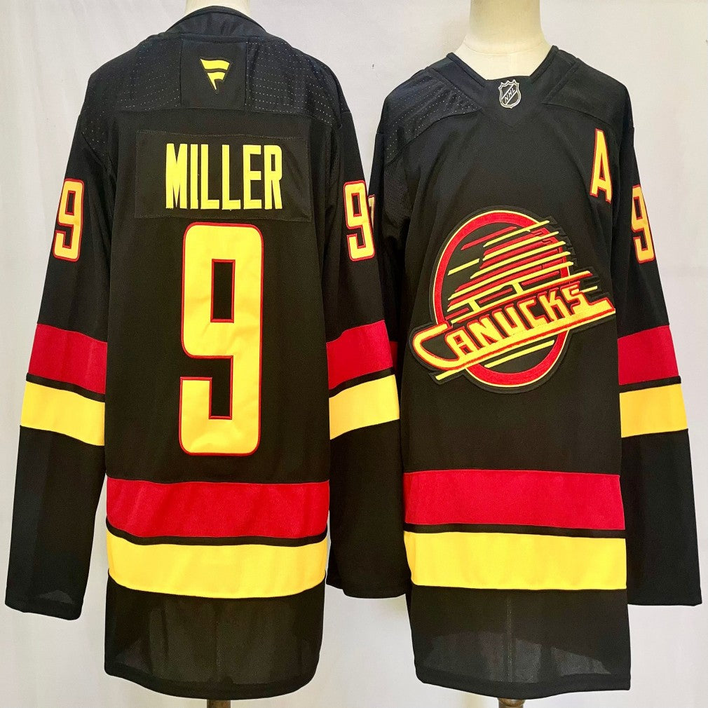 Vancouver Canucks #9 J.T. Miller Jersey 2025 Premium Stitched