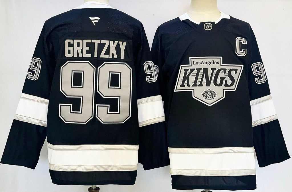Men’s Wayne Gretzky Jersey #99 Los Angeles Kings Black All Stitched