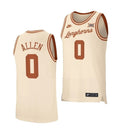 Men's #0 Timmy Allen Jersey Texas Longhorns College Basketball Jerseys Cream Retro