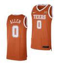 Men's #0 Timmy Allen Jersey Texas Longhorns College Basketball Jerseys Orange 2021