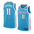 Men's #11 Domantas Sabonis Jersey Gonzaga Bulldogs College Basketball Jerseys Blue