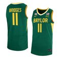 Men's #13 Langston Love Jersey Baylor Bears College Basketball Jerseys Green
