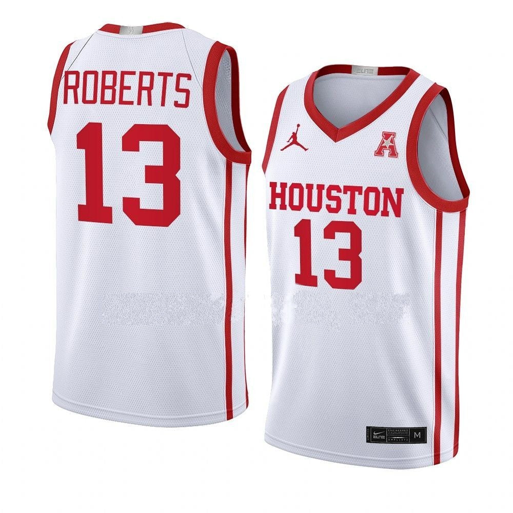 Men's #21 Emanuel Sharp Jersey Houston Cougars College Basketball Jerseys Red