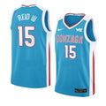 Men's #15 Efton Reid III Jersey Gonzaga Bulldogs College Basketball Jerseys Navy