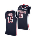 Men's #15 Efton Reid III Jersey Gonzaga Bulldogs College Basketball Jerseys Navy