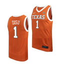 Men's #1 Dylan Disu Jersey Texas Longhorns College Basketball Jerseys Orange
