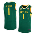 Men's #1 Keyonte George Jersey Baylor Bears College Basketball Jerseys Green