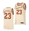 Men's #23 Dillon Mitchell Jersey Texas Longhorns College Basketball Jerseys Cream