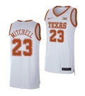 Men's #23 Dillon Mitchell Jersey Texas Longhorns College Basketball Jerseys White