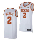 Men's #2 Arterio Morris Jersey Texas Longhorns College Basketball Jerseys White