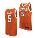 Men's #5 Marcus Carr Jersey Texas Longhorns College Basketball Jerseys Orange