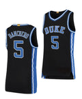 Men's #5 Paolo Banchero Jersey Duke Blue Devils College Basketball Jerseys Black