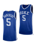 Men's #5 Paolo Banchero Jersey Duke Blue Devils College Basketball Jerseys Blue