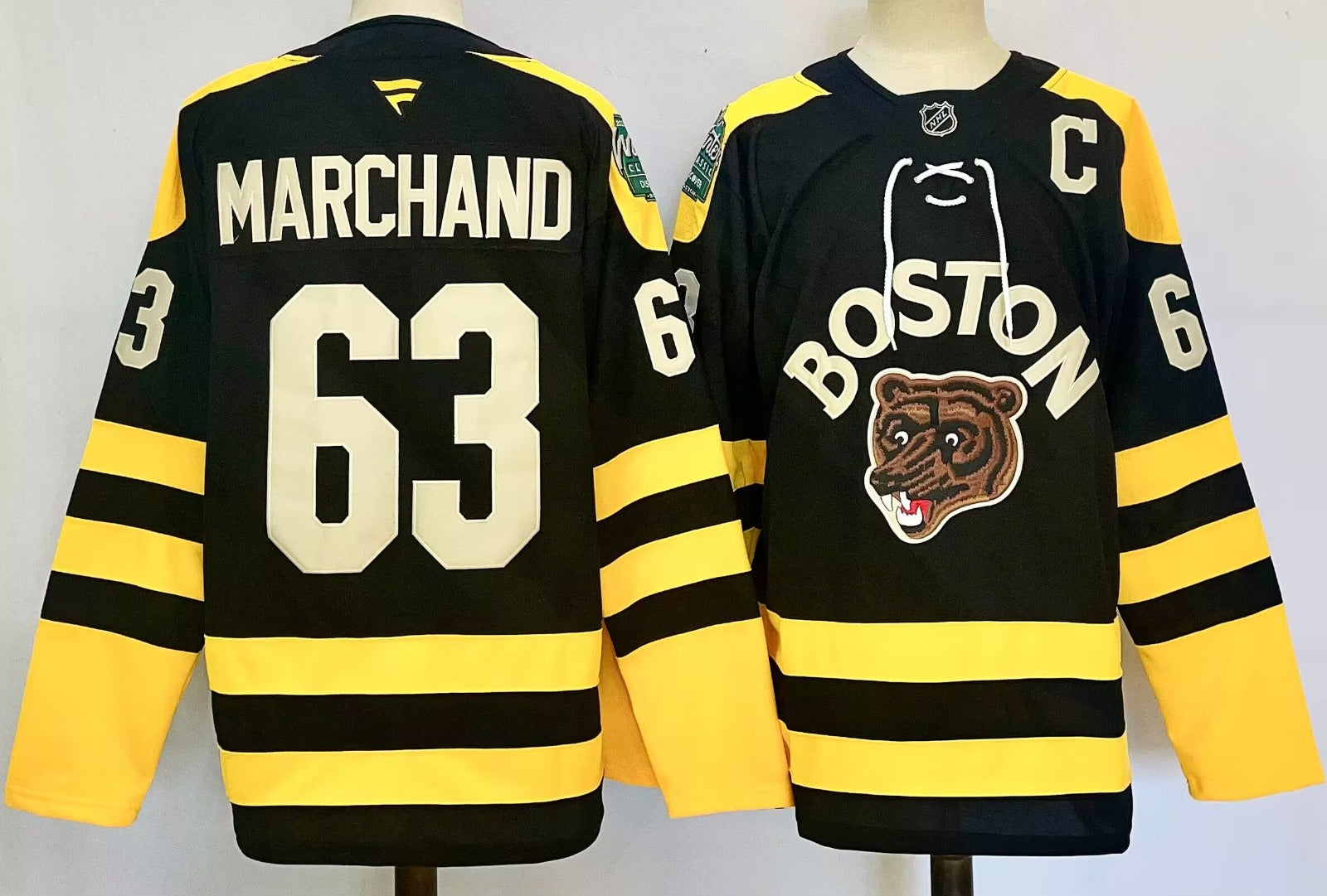 Men’s Brad Marchand Jersey #63 Boston Bruins Black Stitched