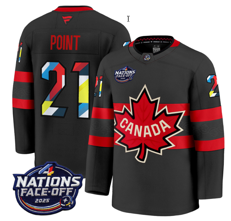 Men's Brayden Point Jersey #21 Canada 4 Nations Face-Off 2025 Champions