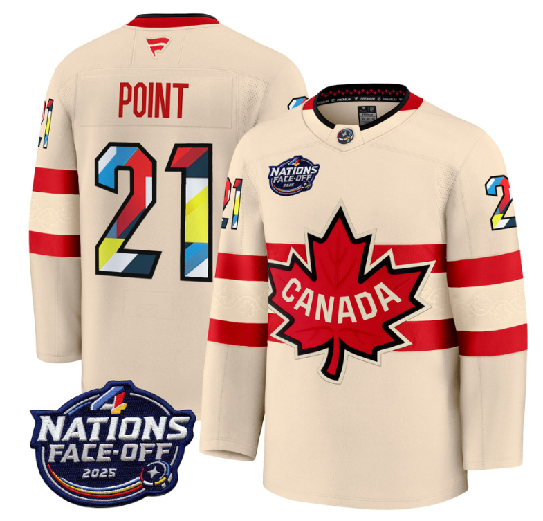 Men's Brayden Point Jersey #21 Canada 4 Nations Face-Off 2025 Champions