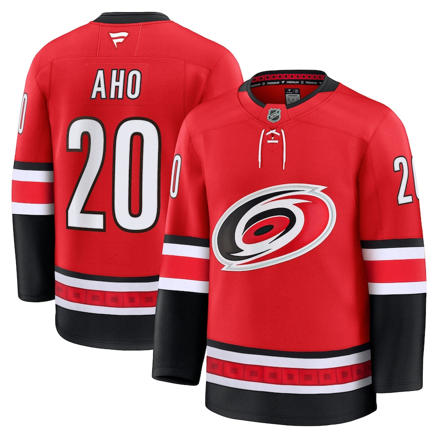 Carolina Hurricanes #20 Sebastian Aho Jersey 2025 Premium Stitched