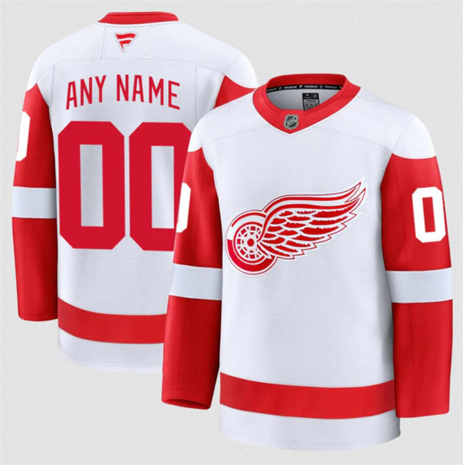 Custom Detroit Red Wings Jersey Name, Number 2025 Premium Stitched