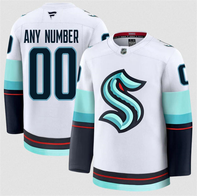 Custom Seattle Kraken Jersey Name, Number 2025 Premium Stitched