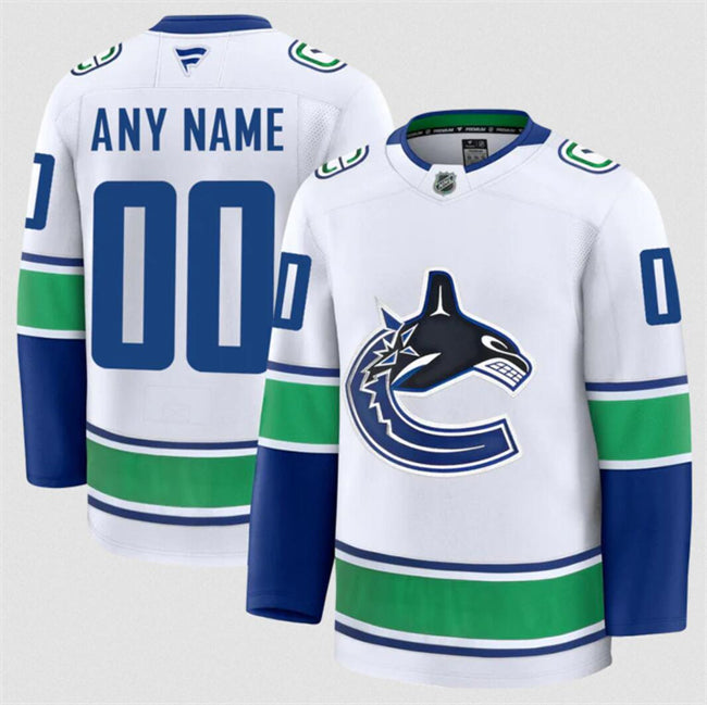 Custom Vancouver Canucks Jersey Name, Number 2025 Premium Stitched