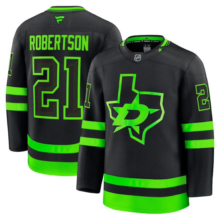 Dallas Stars #21 Jason Robertson Jersey 2025 Premium Stitched
