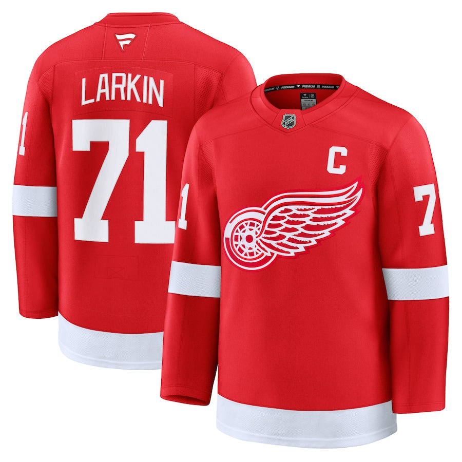Detroit Red Wings #71 Dylan Larkin Jersey 2025 Premium Stitched