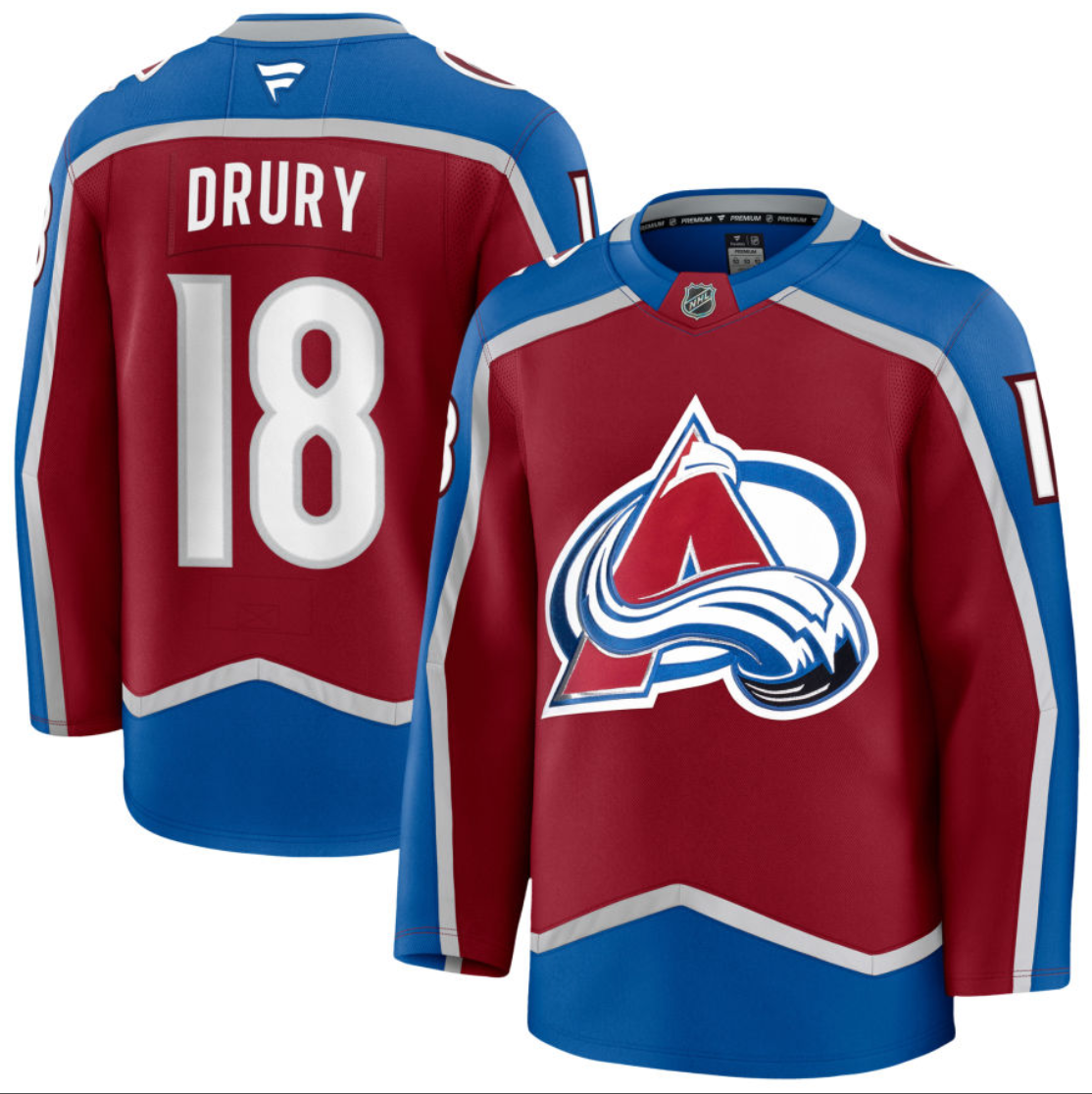 Men's Jack Drury Jersey #18 Colorado Avalanche All Stitched