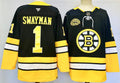 Men’s Jeremy Swayman Jersey #1 Boston Bruins Black Stitched