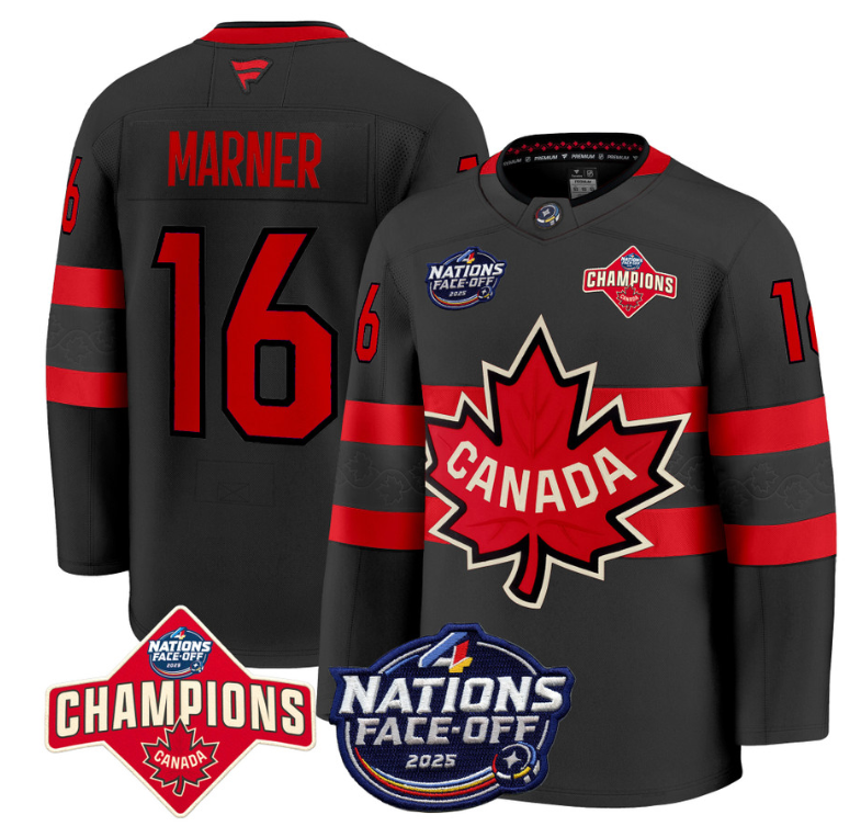 Men's Mitch Marner Jersey #16 Canada 4 Nations Face-Off 2025 V2 Stitched